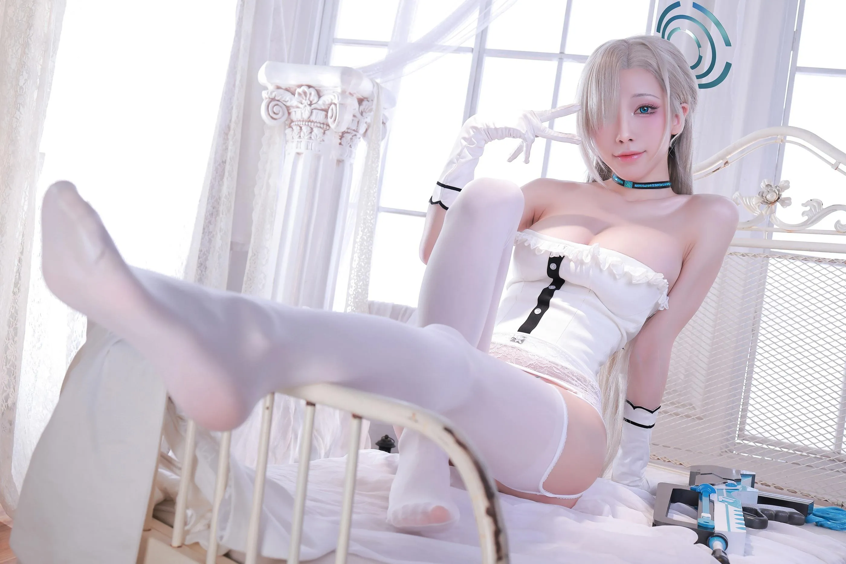 水淼aqua – NO.162 碧蓝档案 – 一之濑明日奈女仆 [155P]插图7